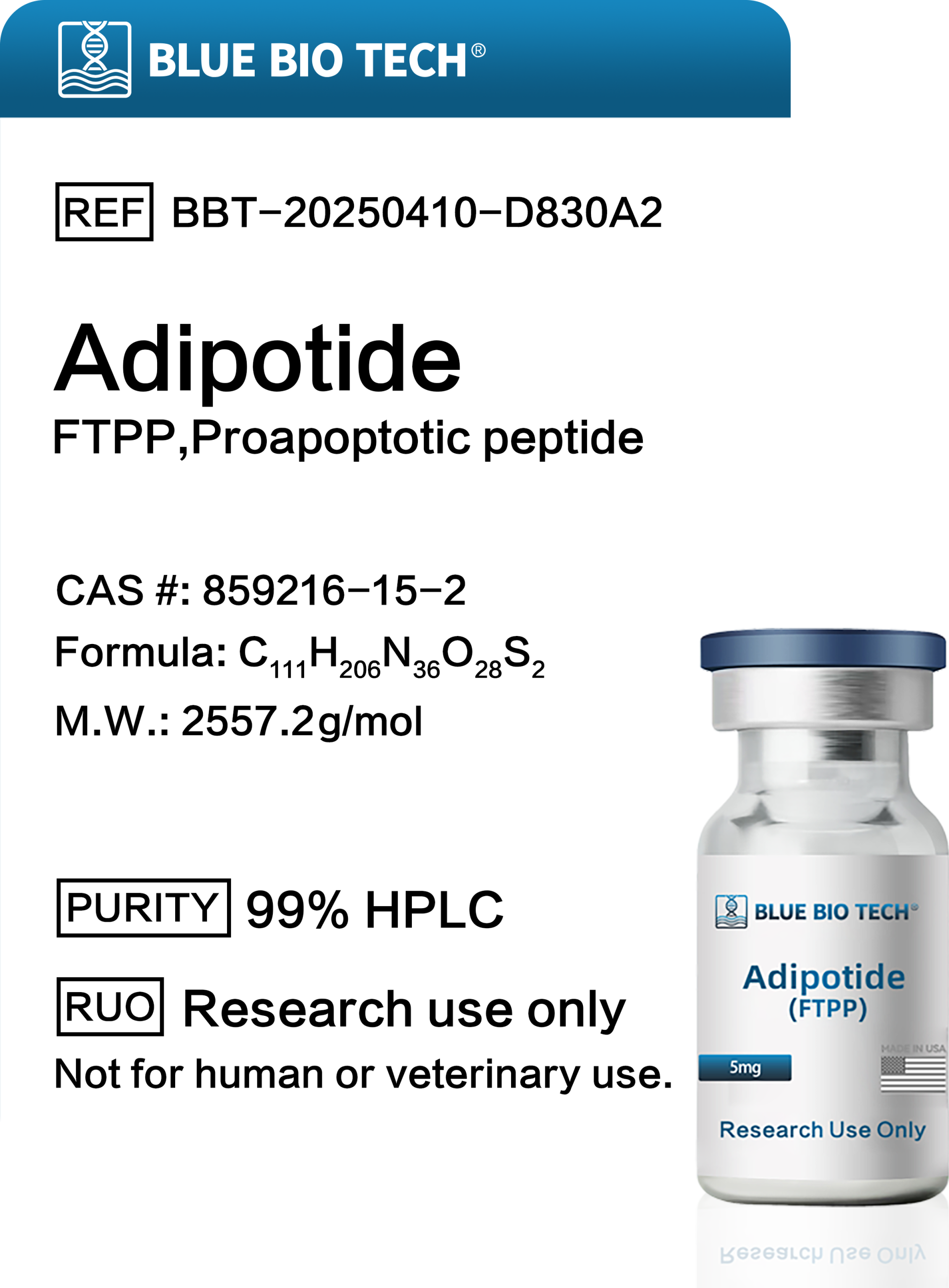 Adipotide (FTPP)   5mg